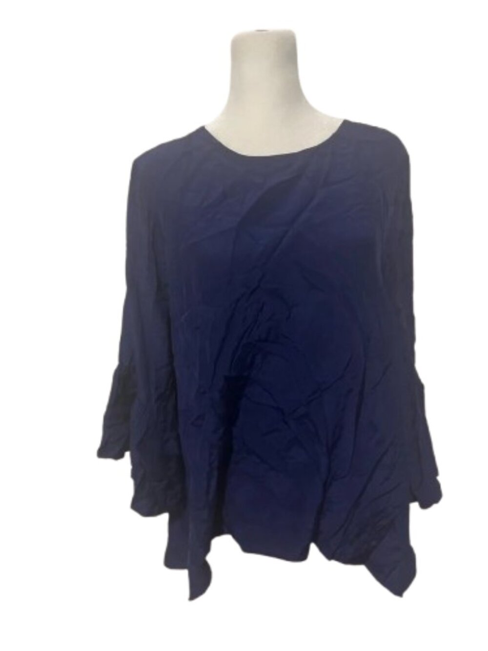LaRoque Essentials 100% Silk Blouse Royal Blue Small